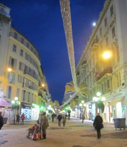 Lovely pedestrian street in Nice - rue de France.