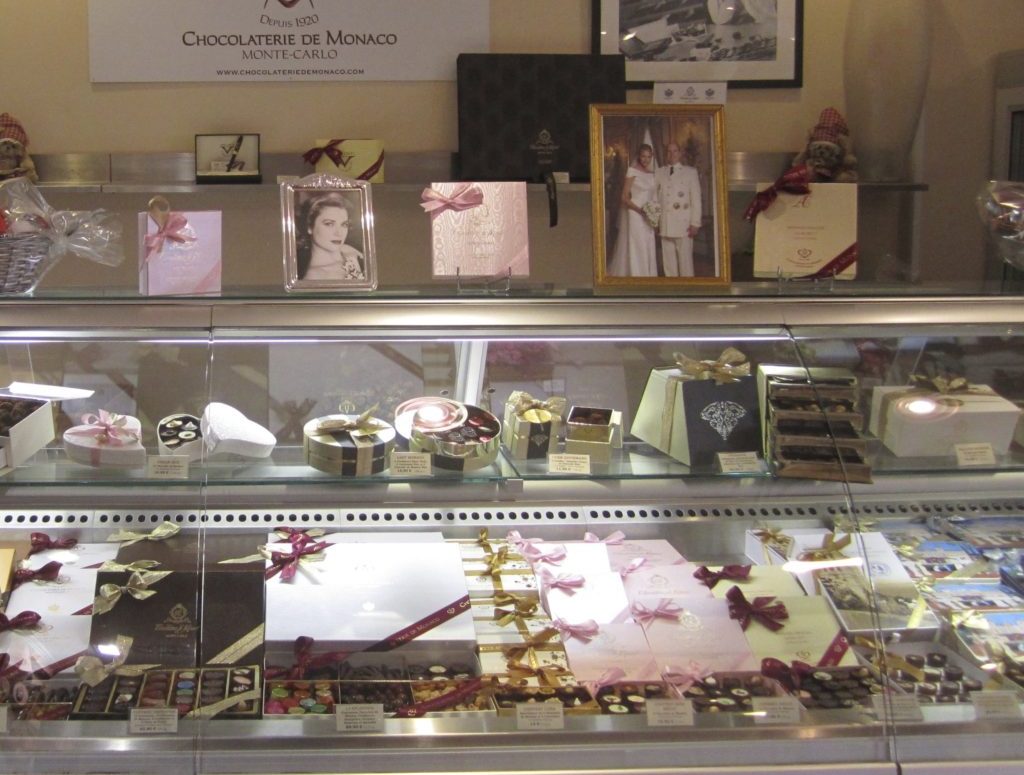 Monaco chocolate display