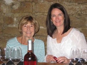 My mother-in-law and me about to begin our tasting