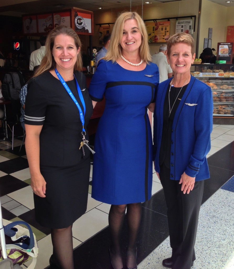 Weekend In Paris New Uniforms = Happy United Airlines Flight Attendants