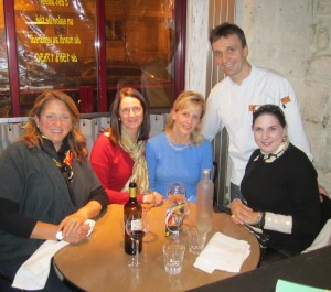Jan 2013 Gal Pals with Chef Pasteau of l'Epi Dupin