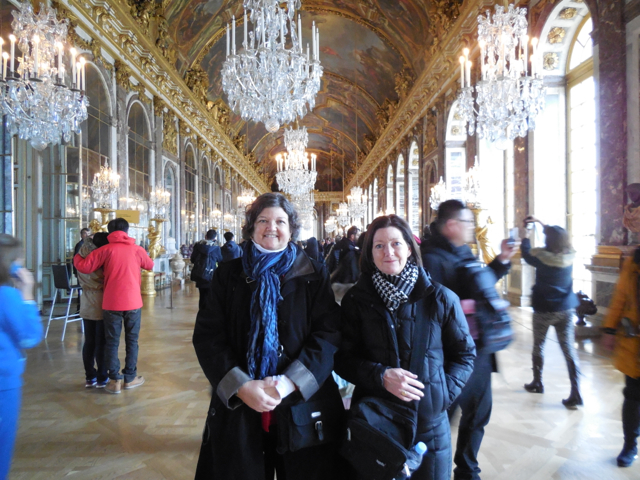 Susan and Patty in Versailles