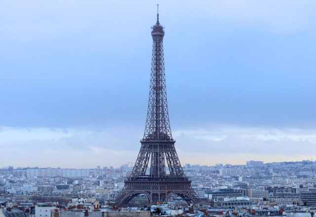 Shot taken from the top of the Arc de Triomphe