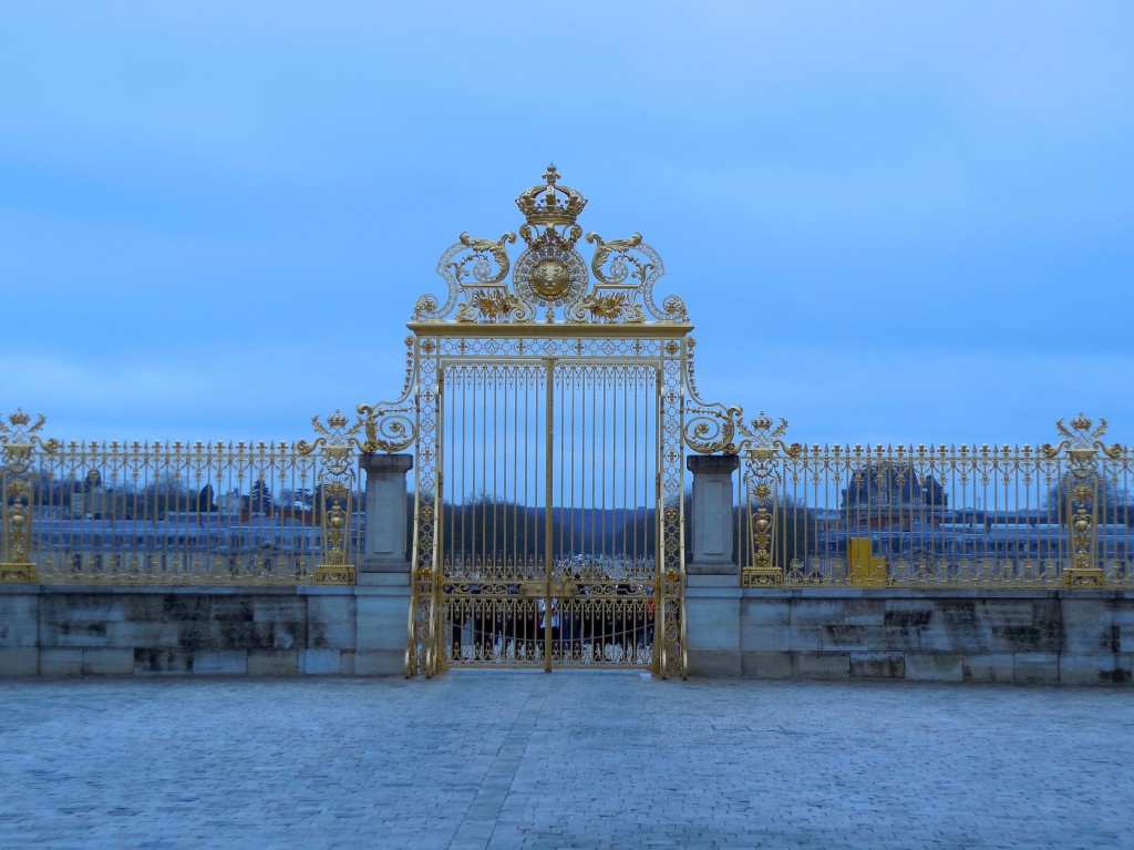 close up of versailles gate