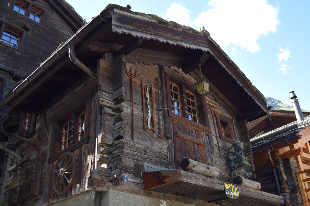 One of the original buildings in the city of Zermatt
