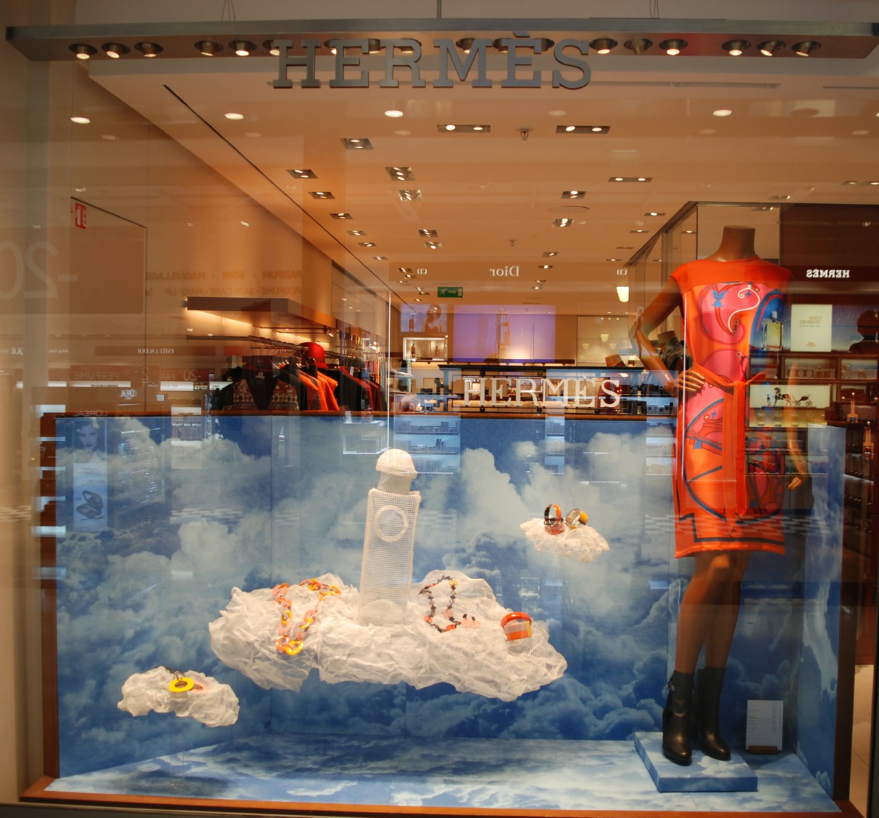 Hermes Shop at Duty Free Cosmetics Boutiques at the International