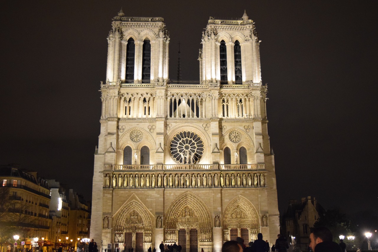 Notre dame night