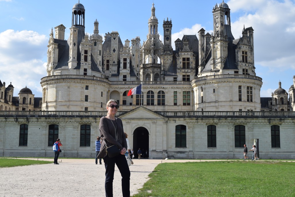 Gail in front of Chambord Castle