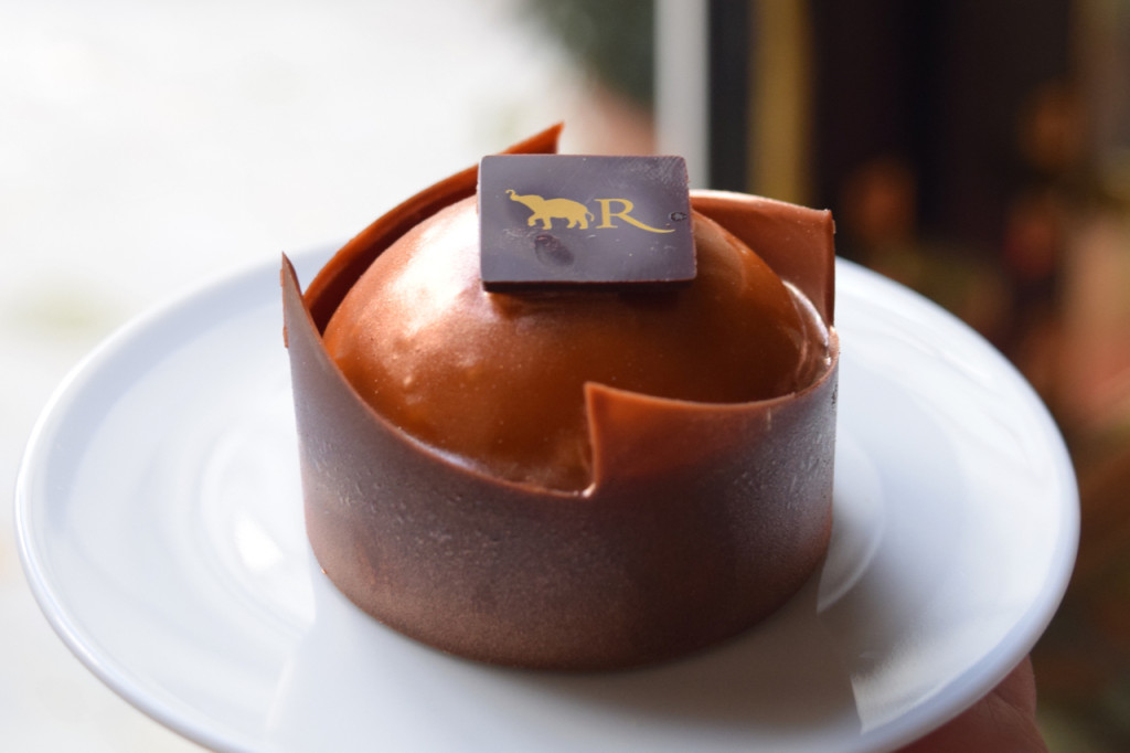 la reserve's caramel dome at afternoon tea